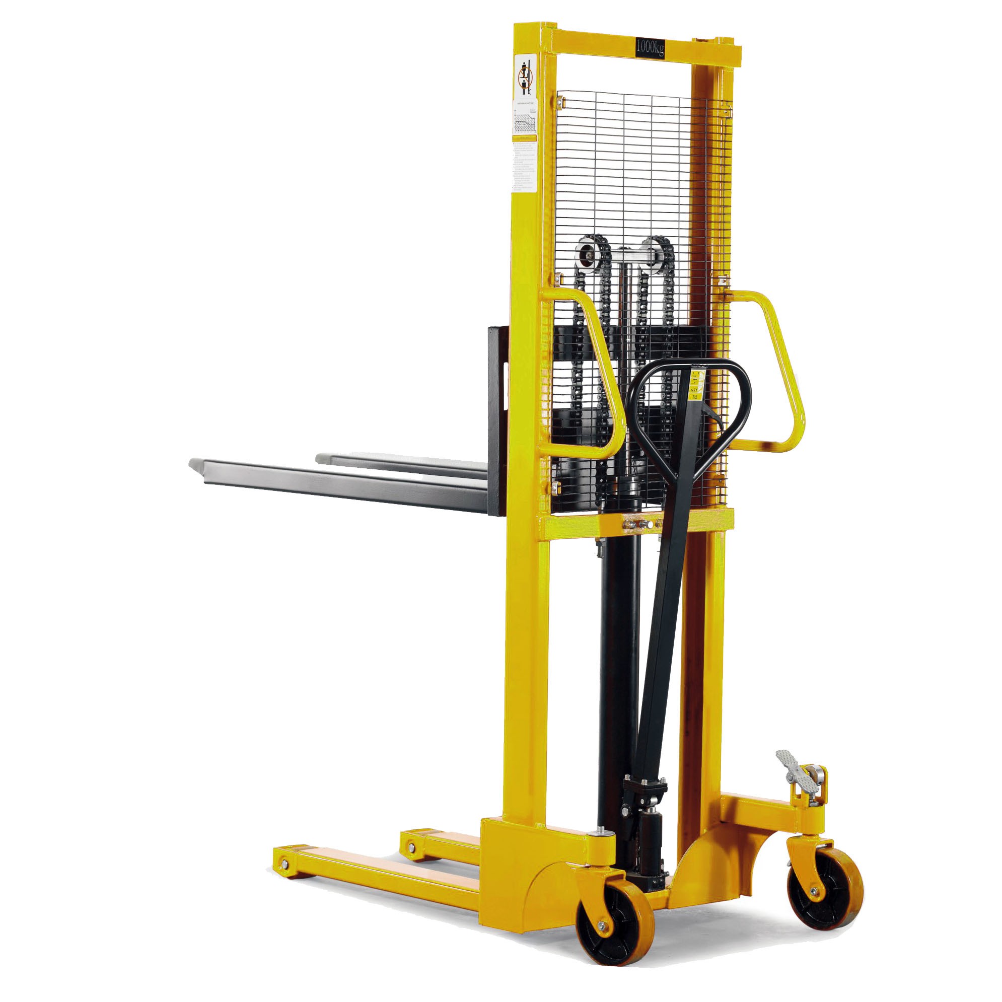 Standard Manual Hydraulic Stacker SFH-1016G 1.6M lift 1000KG - Pallet