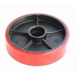 PT Steer Wheel Red PU (Cast Core) Ø200mm x 50mm x 20mm Bore