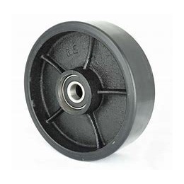 PT-SC2 & 3 - Steer Wheel Black PU (Cast Core) Ø200mm x 50mm x 20mm Bore